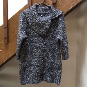 Rob & Ali Gray 3/4 Sleeve Cowl Neck Sweater S:L